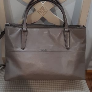 Coach leather crossbody bag mink color